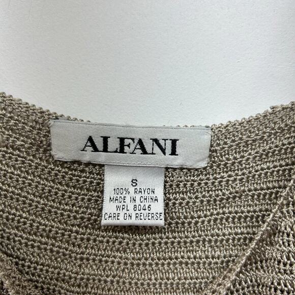 Vintage Y2K 2000s Alfani Gray Minimalist Lightweight Knit Tank Top Small - Picture 6 of 7